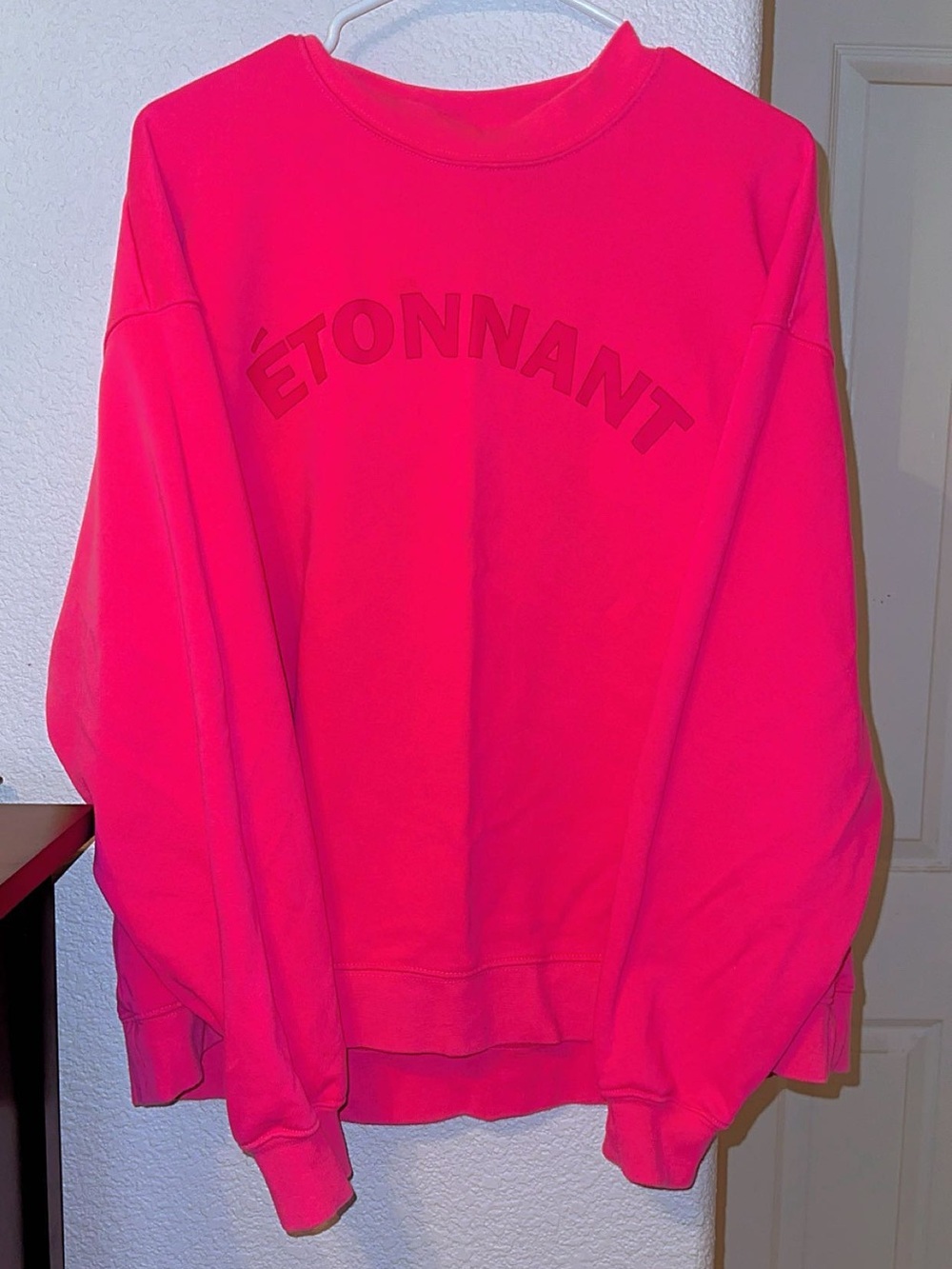 Named Collective Dark Pink 'ÉTONNANT' Crewneck Sweatshirt